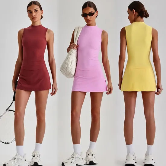 FlexHer Tennis Tank + Skirt Set