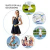 FlexHer Tennis Dress with Built-in Shorts side view