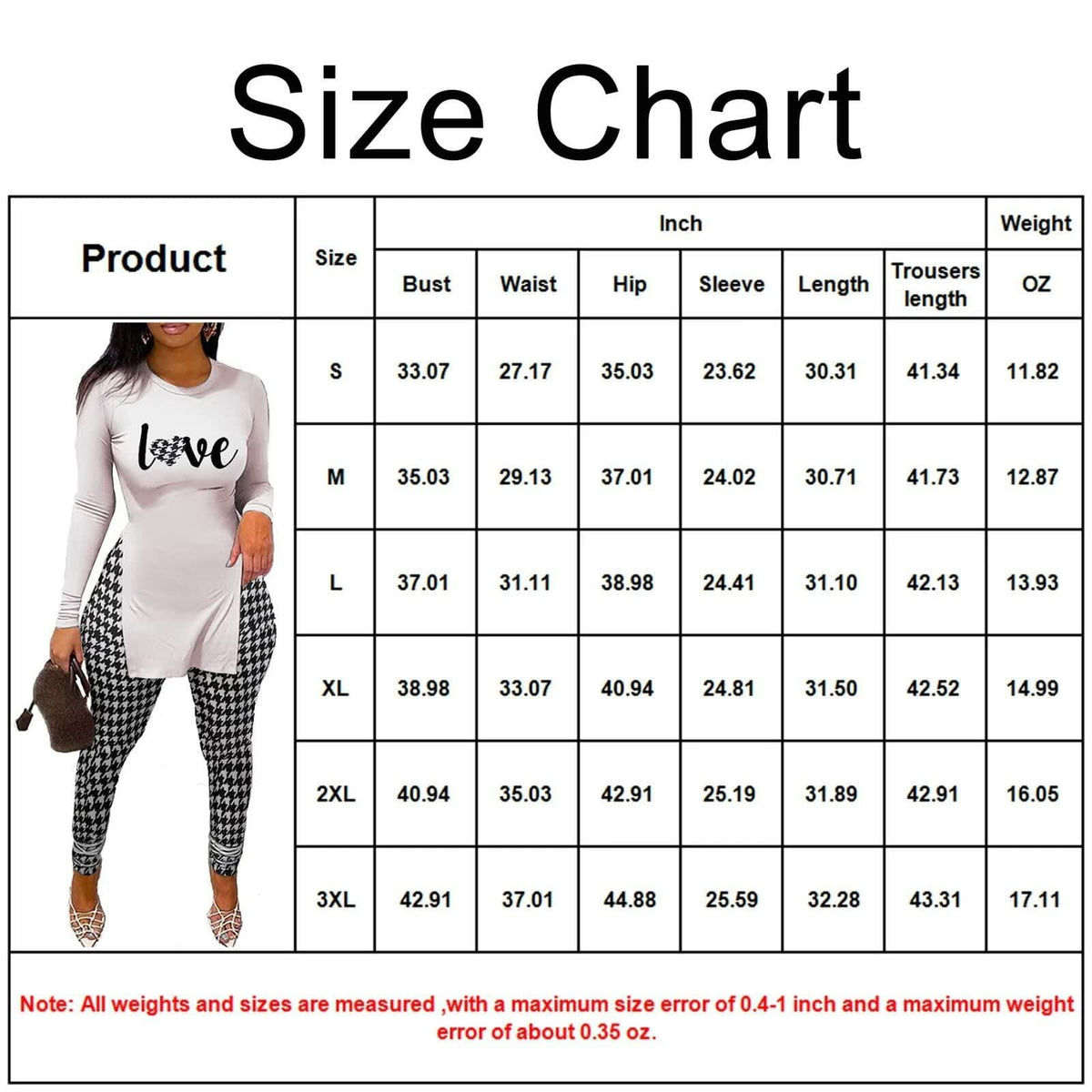 MRSYVES 2PC Women's Khaki Outfit Set L - Pullover Shirt & Leggings Pants