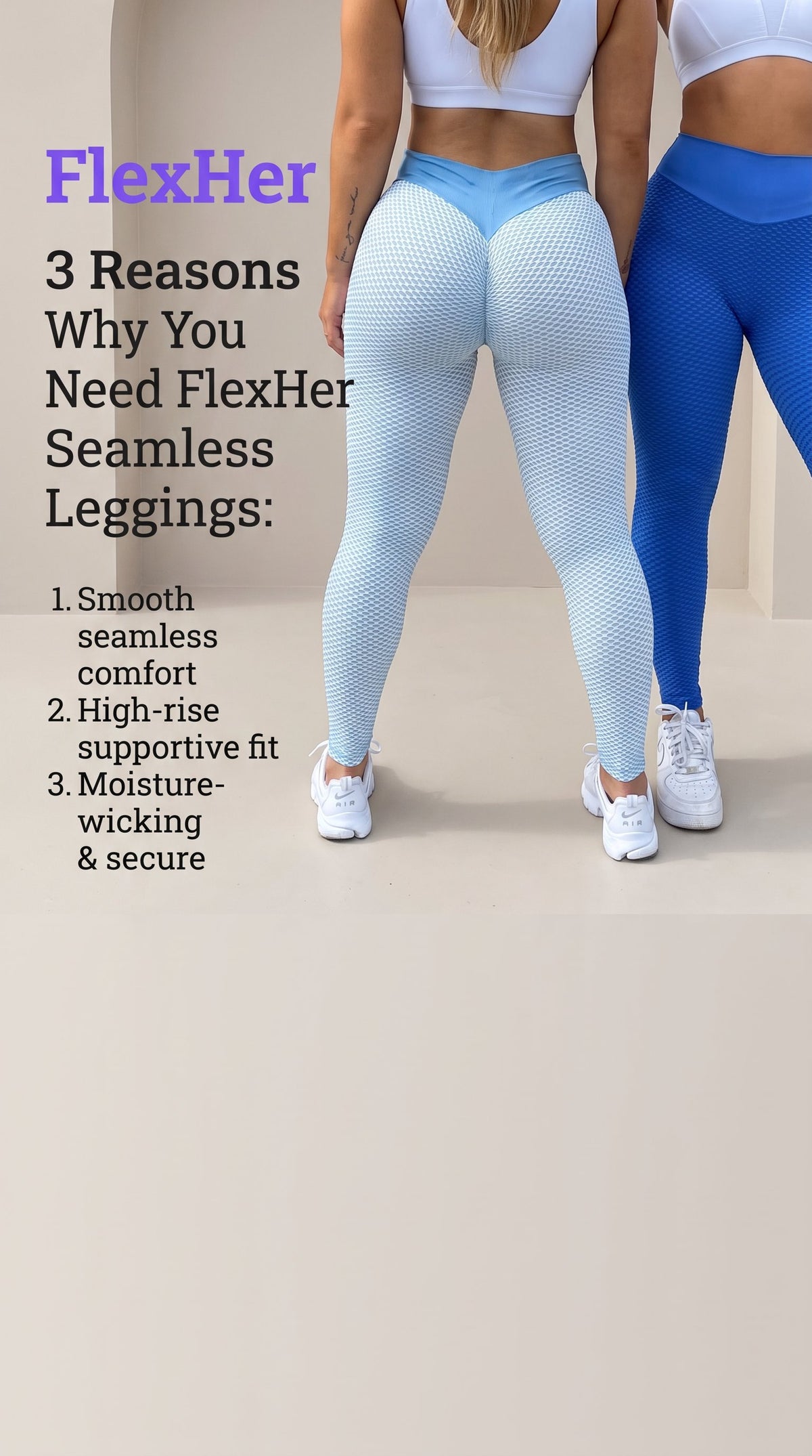 High-Waist Seamless Yoga Leggings